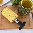 Stainless Steel Pineapple Corer & Slicer,Silver/Black