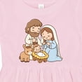 thumbnail image 4 of Inktastic Nativity Scene Christmas Manger Girls Baby Dress, 4 of 5