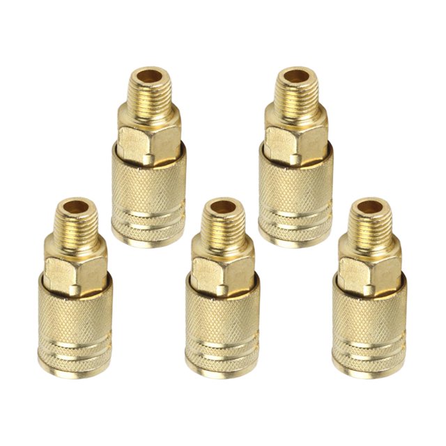 DYNWAVECA 5x Air Coupler and Plug Set Air Compressor Hose Fitting Compressor Connector MNPT