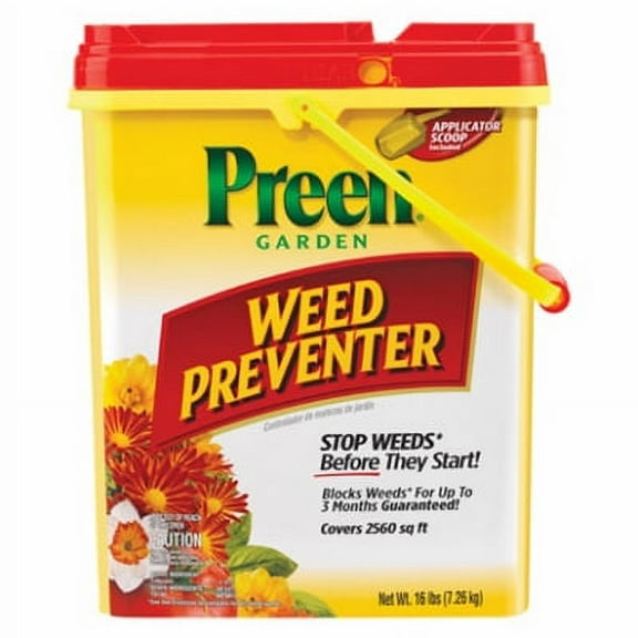 1PK Preen 16 LB 2560 SQFT Coverage Garden Weed Preventer