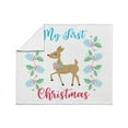 thumbnail image 4 of CafePress - My First Christmas Throw Blanket - Soft Fleece Throw Blanket, 50"x60" Stadium Blanket, 4 of 5