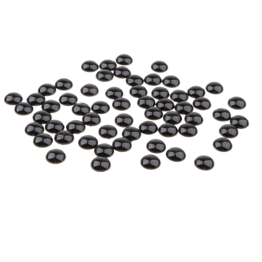 Black Plastic Safety Eyes 8/14/16/18mm for Teddy Bears Animal Puppet Toy 
