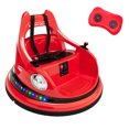 thumbnail image 1 of Bumper Car for Kids, 12v Ride on Bumper Car for Toddler with Remote Control, 2-Speed, 2 Driving Modes, 360°Spin, Anti-Collision Padding, Lights, Music, Electric Bumping Car for Children 1.5-6,Red, 1 of 6