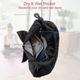 thumbnail image 4 of Wolt Yoga Tote Bag Yoga Mat Bag for Women with Shoes Compartment Wet Pocket and Bottle Pocket-Black, 4 of 6