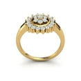 thumbnail image 3 of Real 1carat Round Cut Diamond Prong Fancy Modern Bridal Engagement Ring Solid Wedding Solid 14K Gold GH I1, 3 of 3