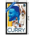 thumbnail image 3 of NBA Golden State Warriors - Stephen Curry 19 Wall Poster, 14.725" x 22.375", Framed, 3 of 6