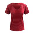 thumbnail image 4 of Pompotops Femmes Été Mode Manches Courtes V Cou Couleur Unie Casual T-Shirt Tops, 4 of 8