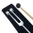 thumbnail image 2 of Diapasón de aleación de aluminio de alta dureza, diapasón ergonómico de curación de sonido médico con martillo para reflejos para Yoga, 2 of 5