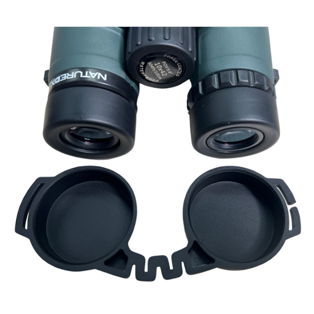 A&R PHOTO Two Front Objective Cap Cover and Rear Eyepiece Cap Cover Compatible With Celestron Nature DX 10X42 & 8X42 Binoculars with Lens cleaning cloth - image 5 of 6