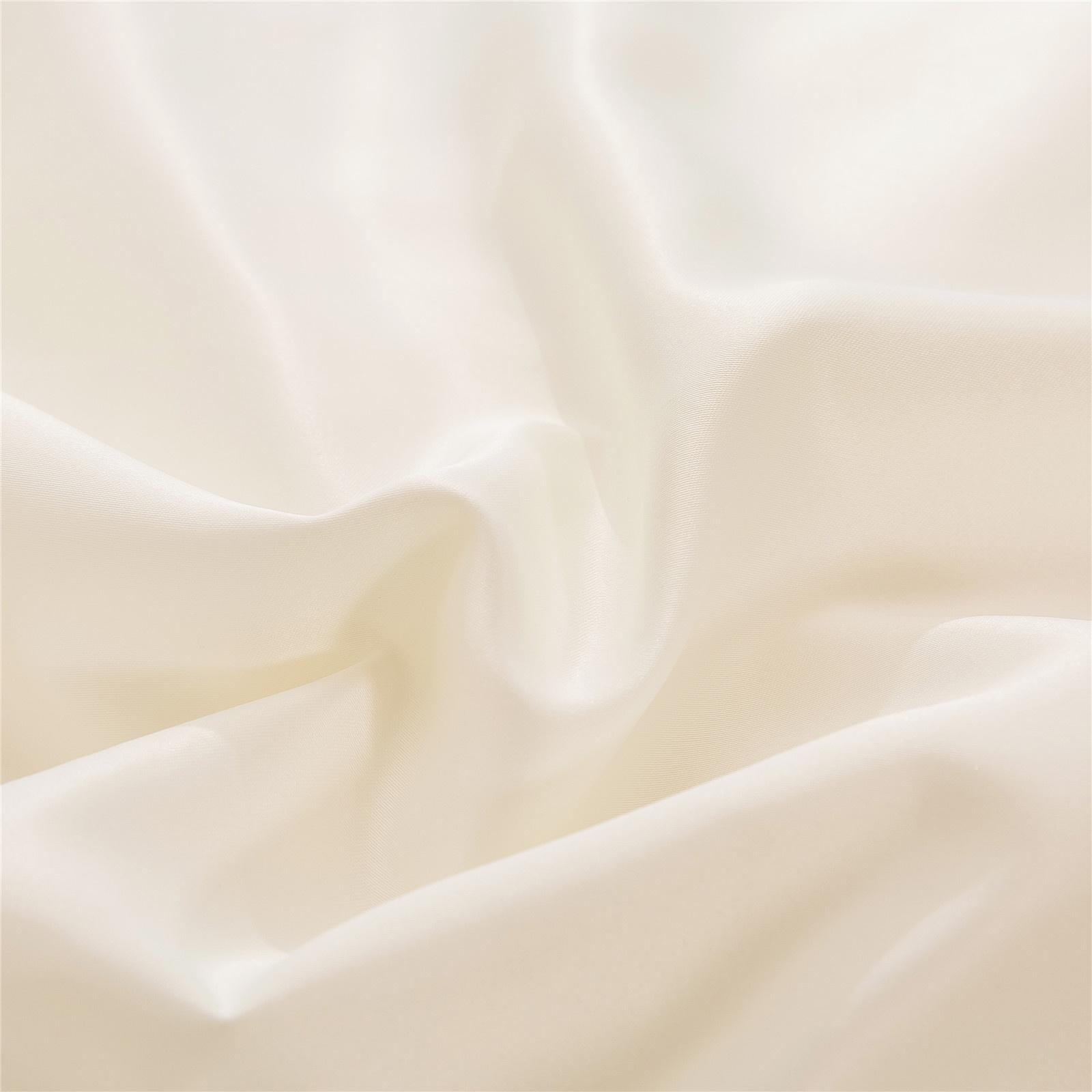 DBOZE 3 Pieces Satin Duvet Cover With Zipper Closure Bedding Sets 1800 Series Luxury Rich Silk Silky Super Soft Solid Color Reversible Honeymoon Wrinkle Free (King, Beige)