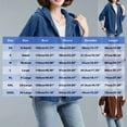 thumbnail image 3 of Sexlip Women's Corduroy Jacket with Hood Long Sleeve Shacket Button Down Casual Coats Tops Fall Winter Outerwear with Pockets Blue M, 3 of 5