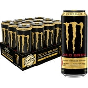 Java Monster Nitro Cold Brew Sweet Black, Coffee + Energy Drink, 13.5 Ounce Liquid (Pack Of 12)