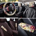 thumbnail image 4 of Binienty 14 Pieces Automotive Seat Covers Full Set Vintage Daisy Hummingbird Protective Seat Covers For Auto Seats Breathable Soft Comfy Auto Seats Cover with Steering Wheel Cover, Universal Fit, 4 of 8