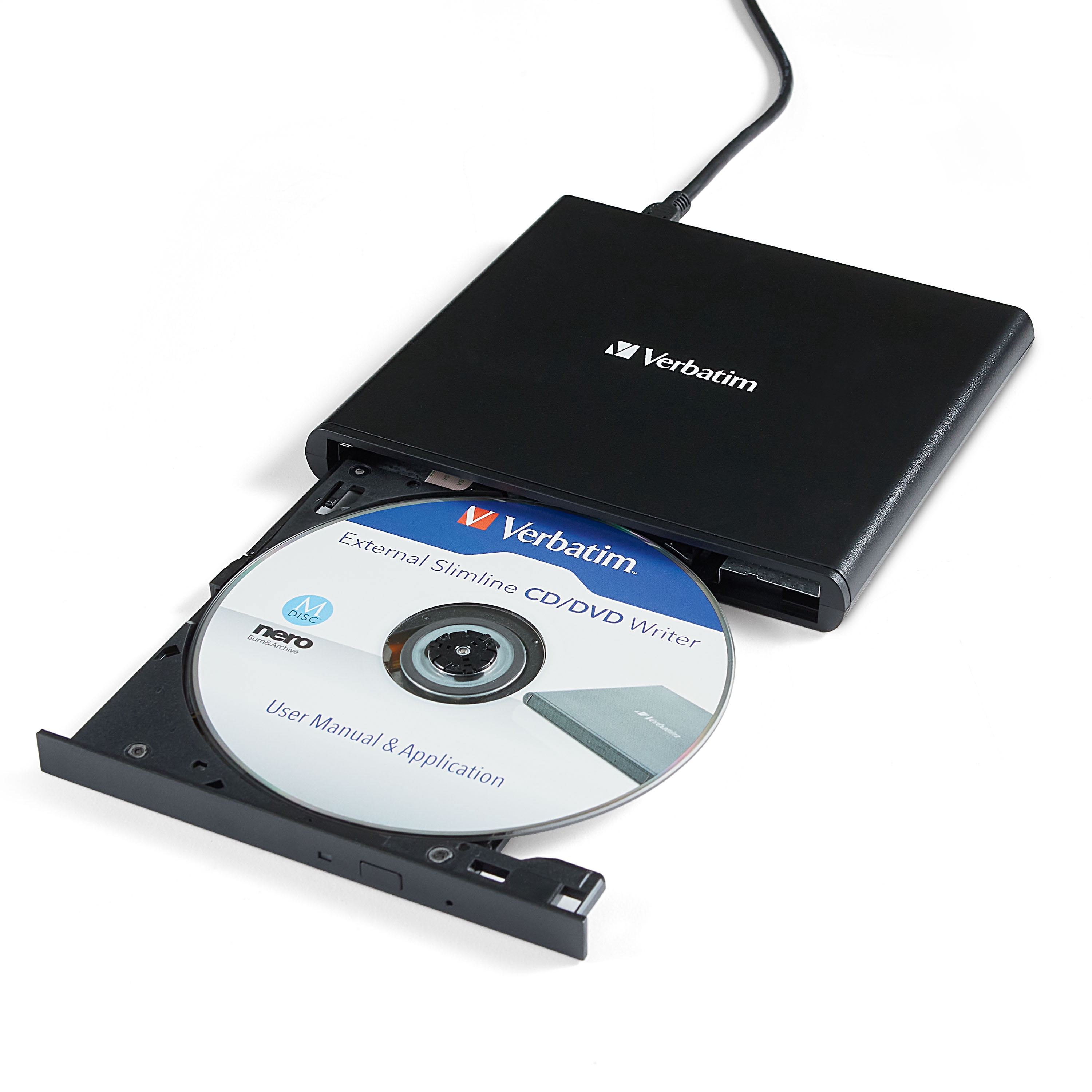 Verbatim External Slimline CD/DVD Writer