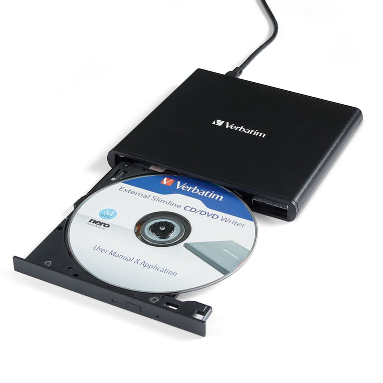 Verbatim, External CD/DVD Drive, 98938 USB 2.0, Slimline optical