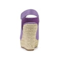 thumbnail image 2 of BLISSFUL STEP Women's Espadrilles Platform Heel Wedges Sandals Purple 5.5, 2 of 7