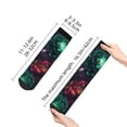 thumbnail image 4 of Rocae Red And Green Carnation for Premium Adult Socks,Comfortable, Breathable, and Durable Socks, Perfect for Everyday Wear, 4 of 7