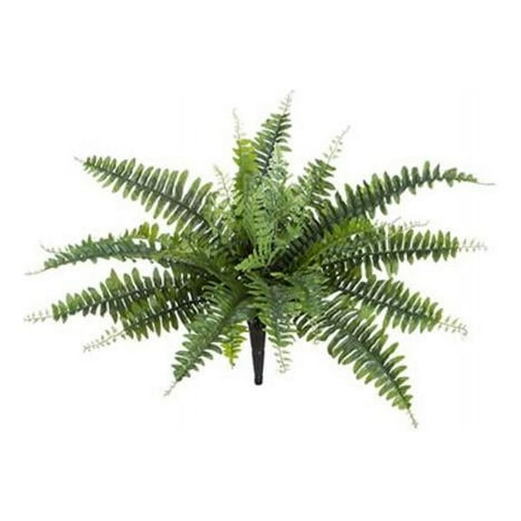 AllState Floral PBF604-GR 18 in. UV Protected Boston Fern Bush - Green - Pack of 12