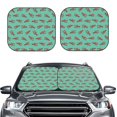 thumbnail image 2 of Saiise Cartoon Lobsters 4 for Foldable Car Sun Shades (2-Pack) Offer Sun Protection with an Easy-fold Design for Convenient Windshield Shading-Small, 2 of 6