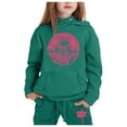 thumbnail image 2 of ZHOUCHANKIDS Cute Graphic Graphic Sweatsuits Teen Girls 2 Piece Outfit 2026 Fall Preppy Hoodie and Sweatpants Tracksuit Sets Fall Winter Outfits Tops Pant Set, 2 of 3