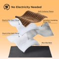 thumbnail image 4 of Self Heating Thermal Pet Mat, No Electricity, Self-Warming Cat Mat, Heating Cat Bed for Indoor Cats & Dogs, Thermal Warm Cats Pad, Reflects Natural Body Heat, No Electricity Needed (Gray, 30x20in), 4 of 8