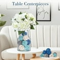 thumbnail image 3 of 24PCS Blue Decorative Balls 2", Rattan Bowl Fillers for Centerpiece Table Decor, 3 of 6