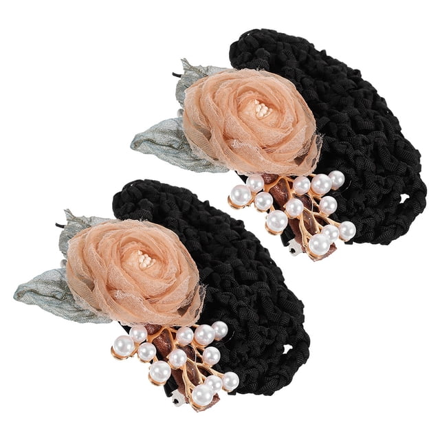 FOMIYES 2Ud Accesorio Floral Con Red Para Peinar Confortable Para Trabajos Y Celebraciones