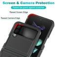 thumbnail image 4 of TECH CIRCLE for Samsung Galaxy Z Flip 4 Case, Heavy Duty Shockproof Anti-Scratches Dust-Proof Protective Case with Built-in Magnetic Kickstand for Samsung Galaxy Z Flip 4 2022, Black, 4 of 5