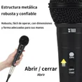 thumbnail image 4 of Microphone Dynamique Cardioïde Noir avec Interrupteur, 4 of 5