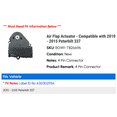 thumbnail image 2 of Air Flap Actuator - Compatible with 2010 - 2015 Peterbilt 337 2011 2012 2013 2014, 2 of 3