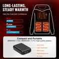 thumbnail image 5 of SKYSHALO Warming Hoodie, Gender-Neutral Electric Sweatshirt with 7.4V Battery, 5-Zone Heating Jacket, Light & Cozy for Outdoor Activities like Fishing & Camping, Size S, Black, 5 of 9
