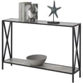 thumbnail image 3 of Pemberly Row Transitional Console Table in Faux Birch Gray Wood Finish, 3 of 6