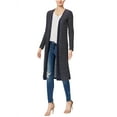 thumbnail image 2 of Chelsea Sky Womens Maxi Cardigan Sweater, Blue, X-Large, 2 of 2