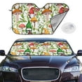 thumbnail image 2 of Fotbe Mushrooms Gnomes Car Windshield Sunshade | Sun Visor Protector Front Window Shade, Keeps Out UV Rays, Keeps Your Vehicle Cool-Medium, 2 of 7
