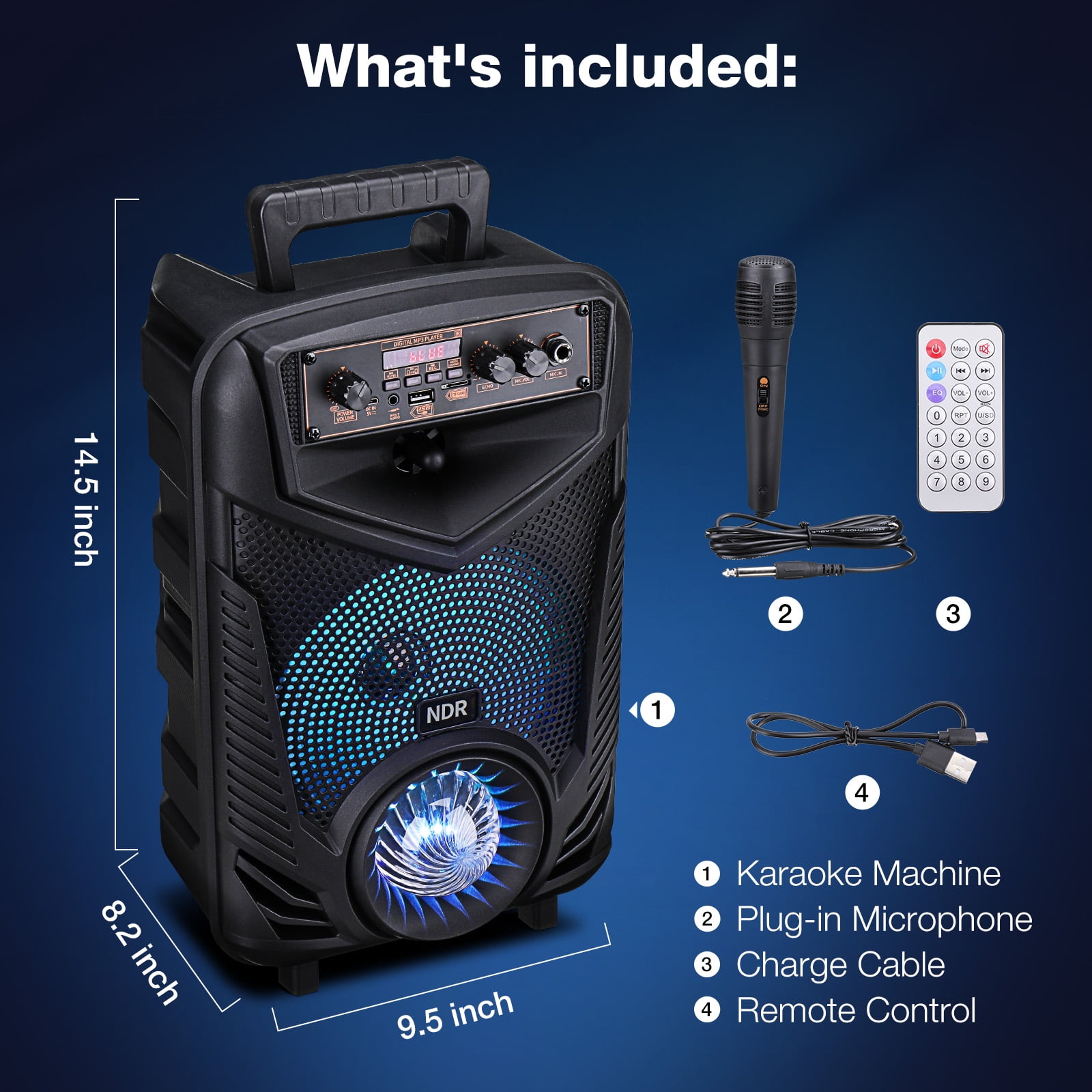 Dropship 5 Core Karaoke Machine Bluetooth Portable Singing PA