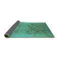 thumbnail image 2 of Ahgly Company Indoor Round Oriental Turquoise Blue Industrial Area Rugs, 6' Round, 2 of 4