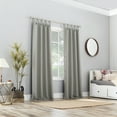 thumbnail image 6 of Sun Zero Brant Tab Top Energy Saving Blackout Window Curtain Panel, 40"x63", Gray, 6 of 9