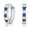 Silver, Blue, variant on 925 Sterling Silver Huggie Hoop Earrings with Red & White Cubic Zirconia CZ Birthstones | Small 13MM | Classic Everyday Earrings | Women, Men, Unisex