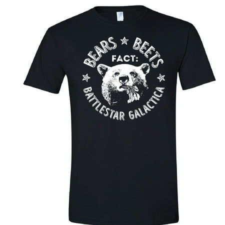 - The Office Tee, Fact, Bears Eat Beets, Battlestar Gallactica, Small, Black