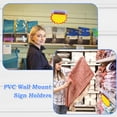 thumbnail image 4 of 20Pcs Slatwall Sign Holder, Clear Plastic Wall Mount Sign Holders Flush Signage Card Grip for Slatwall Panels Supermarket Restaurant Store Garage Retail Shop, 4 of 6