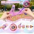 thumbnail image 4 of JZY Adjustable Toddler Quad Skates for Boys & Girls Ages 2-6 - Safe Comfortable 4-Wheel Beginner Roller Skates, Pink, 4 of 8