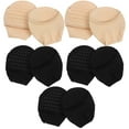 thumbnail image 1 of 5 pares de calcetines náuticos antideslizantes de algodón calcetines invisibles calcetines de boca poco profunda (negro, color piel), 1 of 6