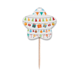 thumbnail image 1 of Merry mas Colorful Flag Illustration Toothpick Flags Star Lable Cupcake Picks, 1 of 3