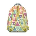 thumbnail image 3 of Geometric Shapes Textured Print Backpack, Laptop Bookbag for School College Work, Large Capacity Daypack with Pockets, Ideal Gift for College Students, 3 of 6