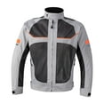 thumbnail image 3 of Motorcycle Riding Jacket Motocross Jacket Impact Protection Reflective Breathable Mesh Protective Gear Coat for Motorbike Riding Summer , Gray XL, 3 of 10
