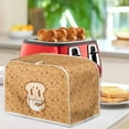 thumbnail image 3 of Yuyamidu Sliced Bread Print Toaster Cover Wide Slot Kitchen Small Appliance Cover 4 Slice Bread Toaster Dust Cover Anti Fingerprint Protection Microwave Oven Cover, 3 of 7