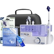 SinuPulse Elite Advanced Nasal Sinus Irrigation System with 30 Additional SinuAir Packets, Additional Replacement Sinus Irrigator Tip, Travel Case, and Bonus eBook by Dr. Robert S. Ivker