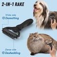 thumbnail image 5 of Deshedding Dog Brush,Dematting Comb For Dogs,Pet Pro Grooming Tool Undercoat Rake For Dogs,Dog Brush For Long Haired Dogs,Shedding Brush Dog Hair Undercoat Rake for Dogs & Cats, 5 of 9