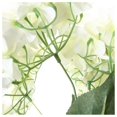 thumbnail image 3 of Flores Artificiales Seda 7 Ramo De Hortensias De Cabeza Grande Blanco Afortunado Sencillez, 3 of 4