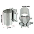 thumbnail image 3 of Unique Bargains 1pcs Universal Car Exhaust Pipe Sleeve Connector Clamp Coupler 2” Replacement, 3 of 7